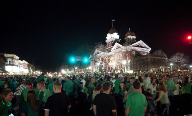 Crown Point aglow with emerald style